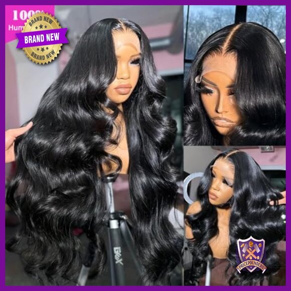 13x6 HD Lace Front Wig 28 Inch Body Wave Human Hair Glueless Wear and Go